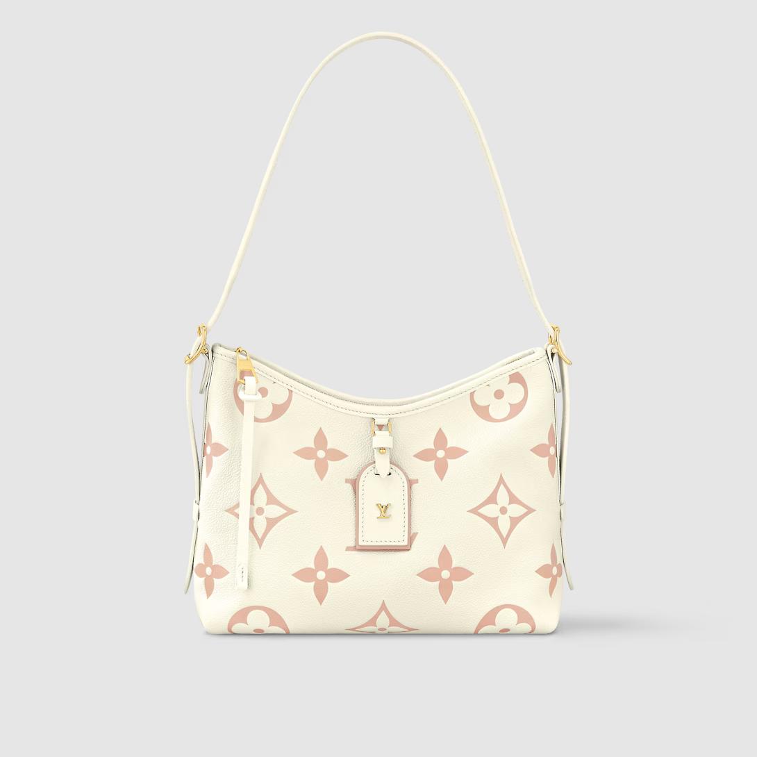 Túi Louis Vuitton Carryall Pm Bicolor Monogram Empreinte Nữ Trắng